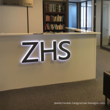 DINGYISIGN Custom Made Advertising 3D Backlit Office Stainless Steel Led Signage Outdoor With Light